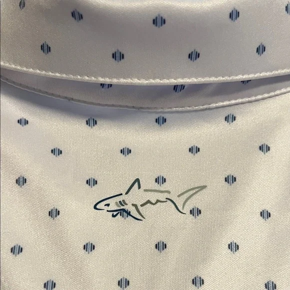 White Men's Golf Shirt - Picture 4 of 4
